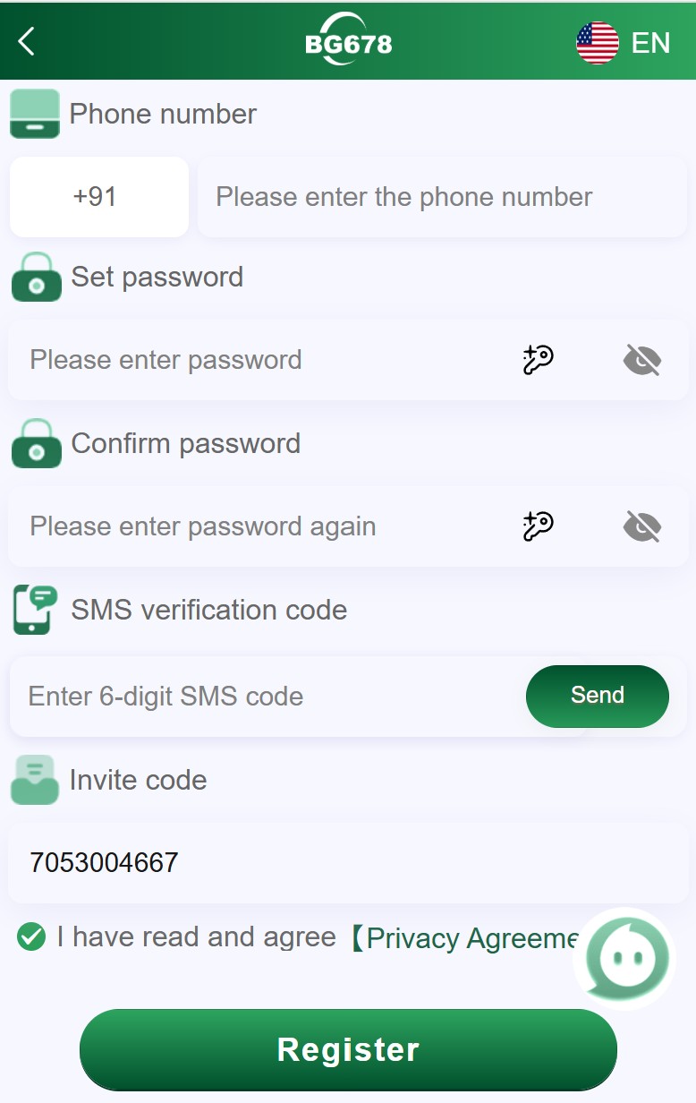 BG678 Registration Guide